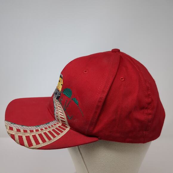 Union Pacific Snapback Hat Red One Size Adjustable Embroidered Railroad - Picture 3 of 10
